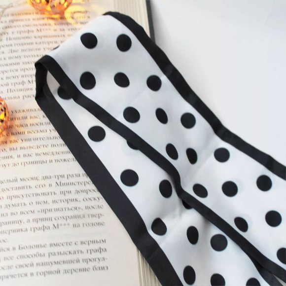 [New] Bohemian Colorful Retro Scarf Glasses Mask Chain Polka Dots or Heart Love - Picture 10 of 11